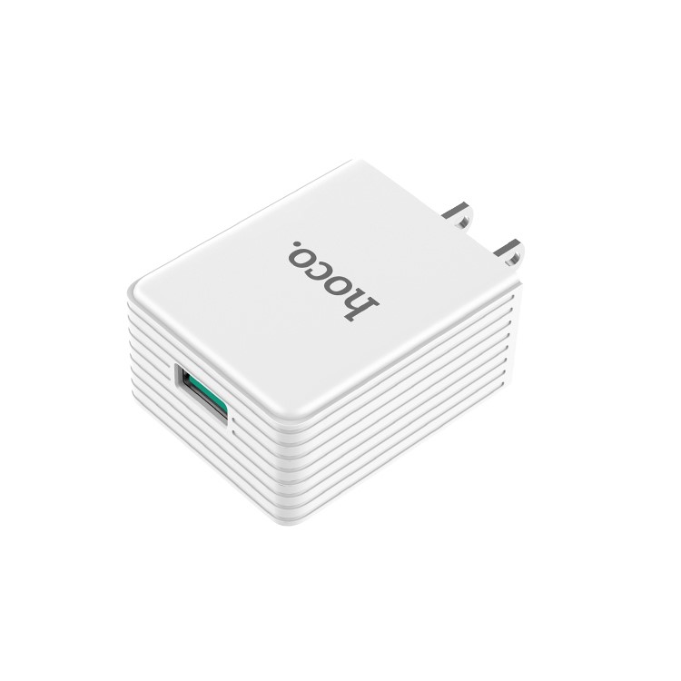 HOCO C34 Single USB Quick Charge QC 3.0 Wall Charger for iPhone Samsung Huawei - US Plug-3