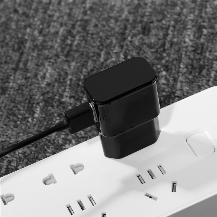 USB Travel Charger + Micro USB Data Transfer Charging Cable for Huawei Xiaomi - Black-8