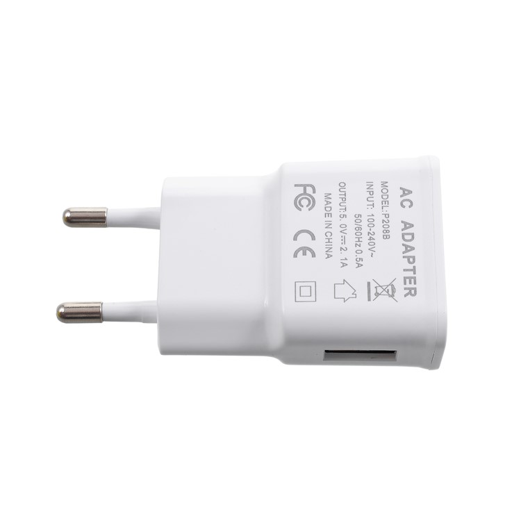 USB Travel Charger + Micro USB Data Sync Charging Cable for Huawei Xiaomi - White-5