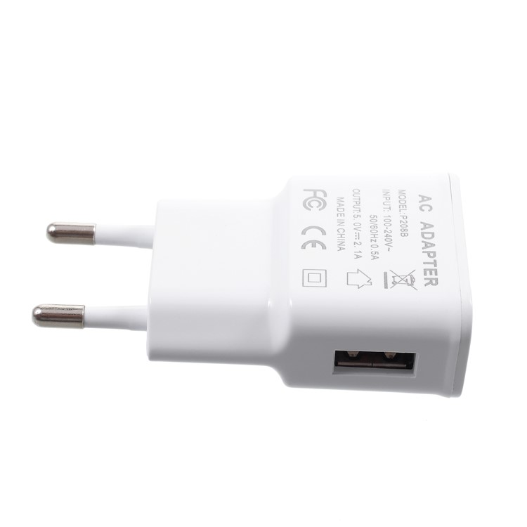 Carregador de Parede USB + Cabo de Dados de Carga Tipo C Para Huawei P10 Plus / Galaxy S8 - Branco-6