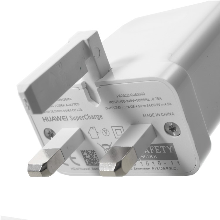 5A Single USB Port Super Charger Travel Wall Charger for Huawei Mate 9/Mate 9 Pro Etc. - White / UK Plug-4