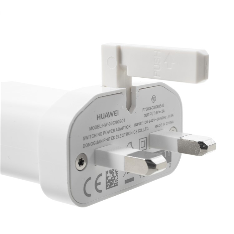 HUAWEI OEM HW-050200B01 5V 2A USB Wall Charger for Huawei Ascend P8 - UK Plug-4
