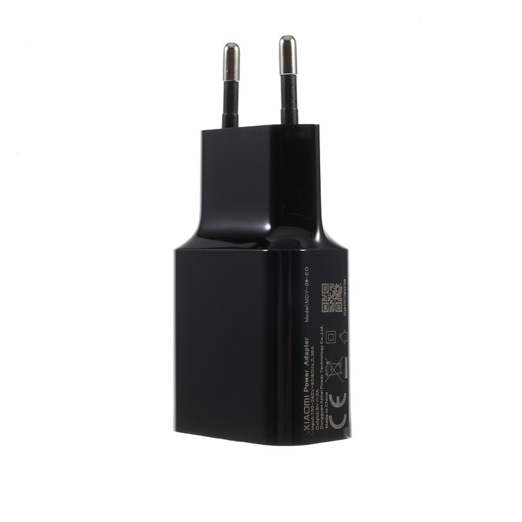 OEM XIAOMI MDY-08-EO 2A Travel Wall Charger Adapter - EU Plug / Black-4