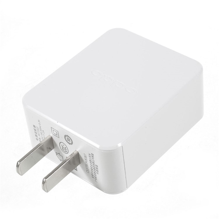 AK733CF Single Port USB Wall Charger for OPPO Smartphones - White / US Plug-2