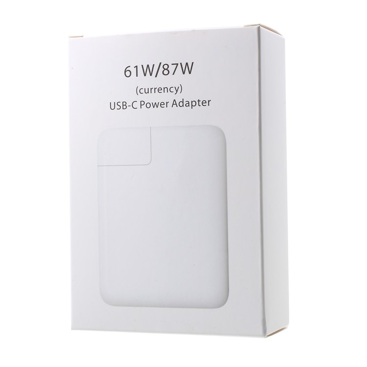 61W/87W Dual USB Port + Type-C PD Port Power Charger for MacBook Pro etc. - Black/US Plug-7