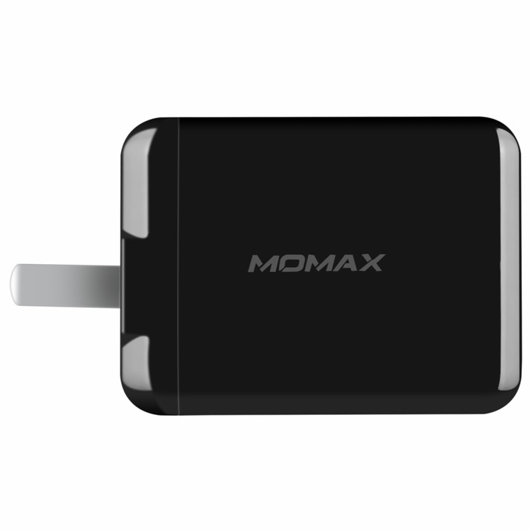MOMAX 18W Quick Charge QC 3.0 USB Wall Travel Charger for iPhone Samsung Huawei - Black-2