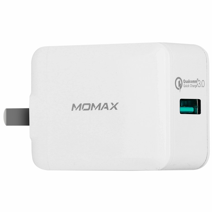MOMAX USB Charger Quick Charge 3.0 18W Rapid Wall Charger Adapter for iPhone Samsung Huawei - White-4