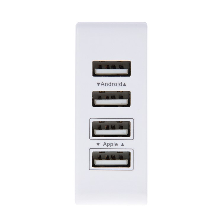 HAWEEL HWL-3300W 3.1A 4-Port USB Travel Wall Charger Adapter (CE/RoHS Certificate) - US Plug-4