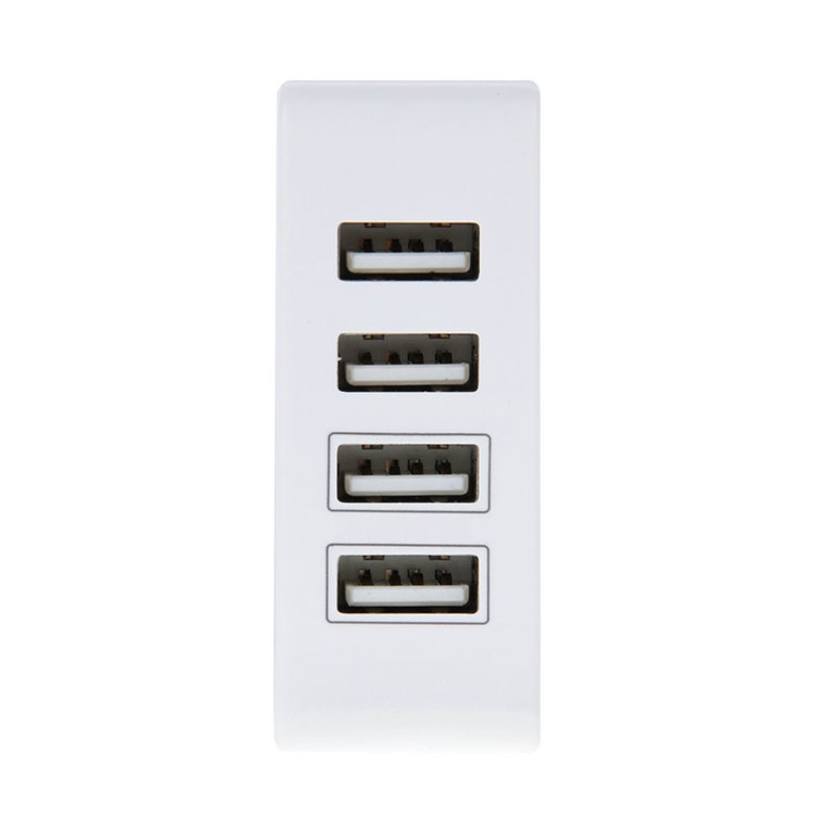 HAWEEL HWL-3301W 4 USB Ports 3.1A Travel Wall Charger Adapter (CE/RoHS Certificate) - EU Plug-4