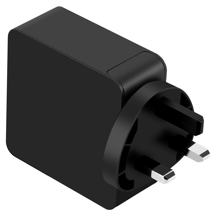 MOMAX 48W PD Type-C + Quick Charge 3.0 USB Port Wall Charger - UK Plug / Black-5