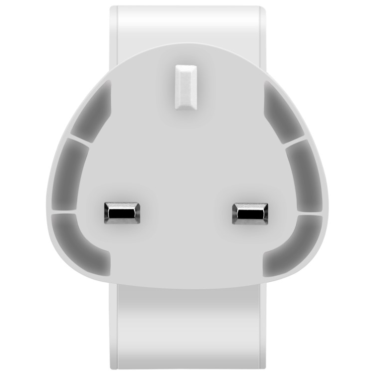 MOMAX Portable 48W PD Type-C + Quick Charge 3.0 USB Port Travel Wall Charger - UK Plug / White-3