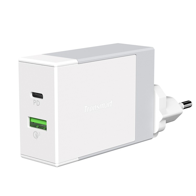 

TRONSMART W2DT 2-Ports 1PD 30W+1QC3.0 18W Wall Charger - EU Plug