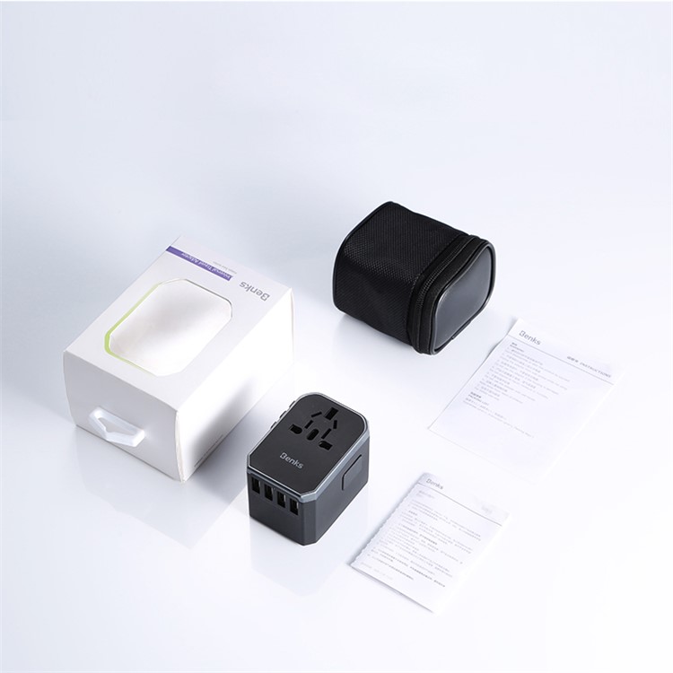 BENKS A29 Universal USB Type C Output Wall Charger with LED Indicator Light and 4 Plugs-12