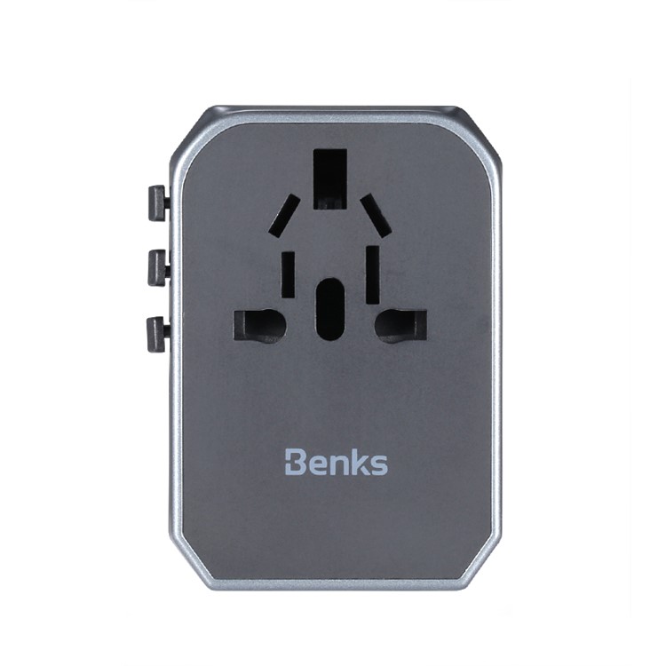 BENKS A29 Universal USB Type C Output Wall Charger with LED Indicator Light and 4 Plugs-4