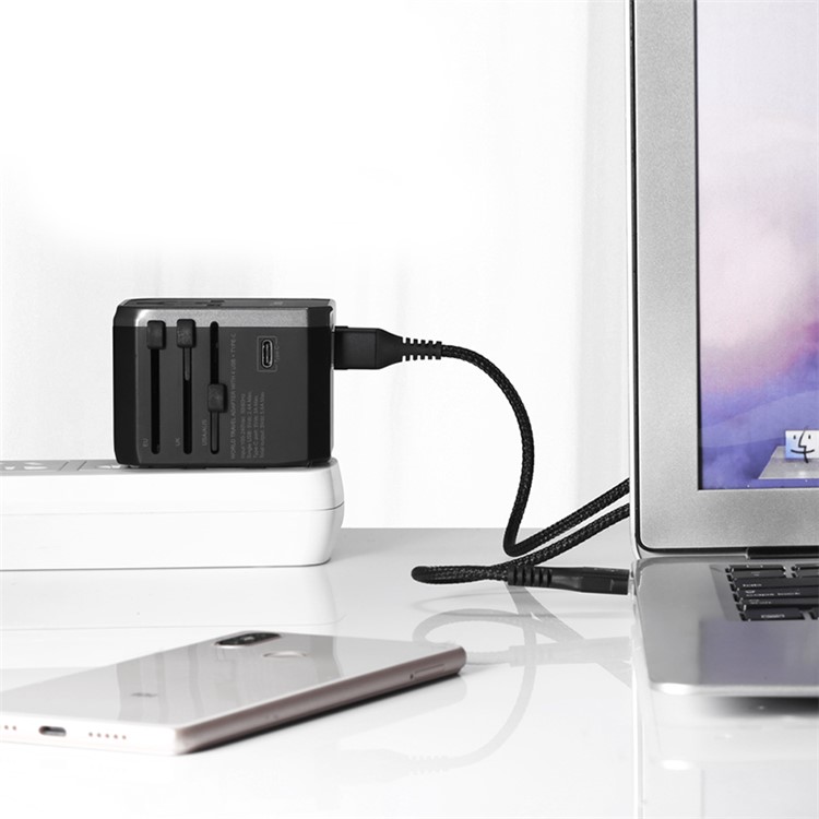 BENKS A29 Universal USB Type C Output Wall Charger with LED Indicator Light and 4 Plugs-5
