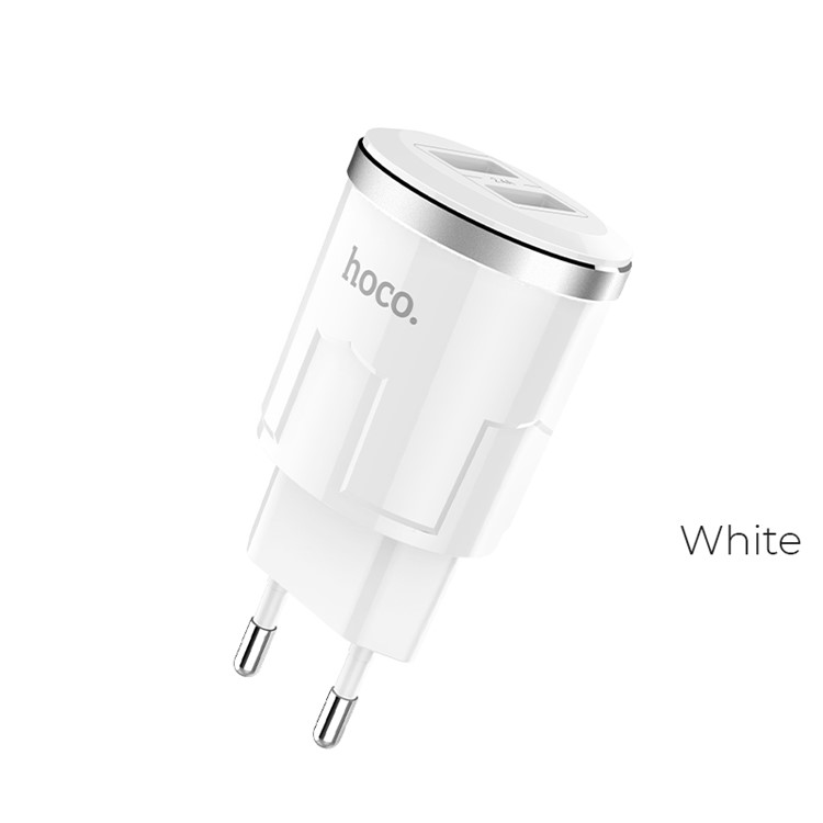HOCO C38A Thunder Power Dual Ports USB Wall Charger Adapter - EU Plug-2