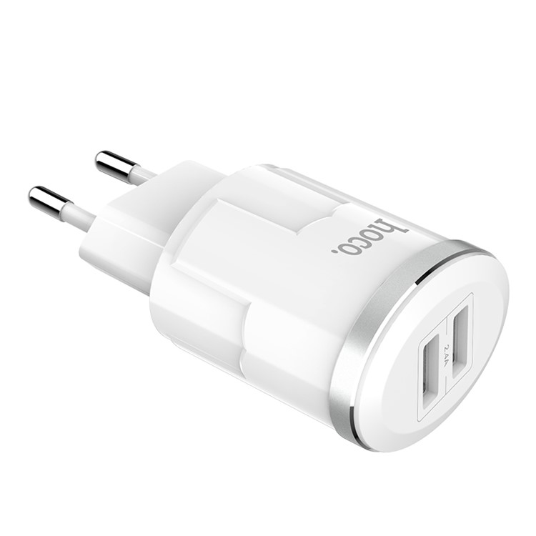 HOCO C38A Thunder Power Dual Ports USB Wall Charger Adapter - EU Plug-7