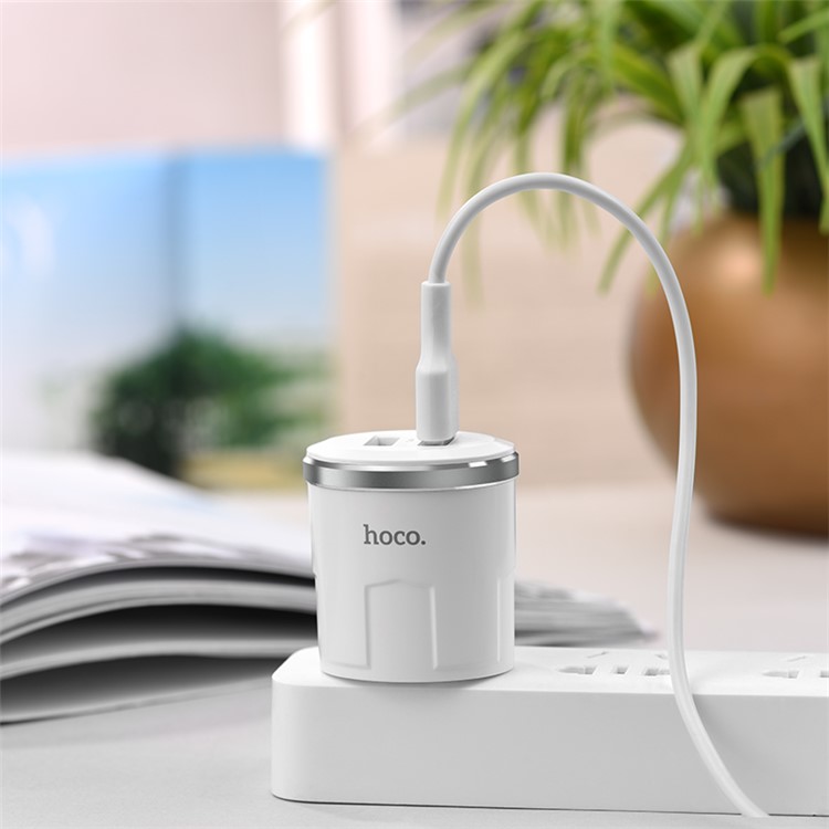 HOCO C38 Thunder Power Dual Port USB Wall Charger Adapter - US Plug-10