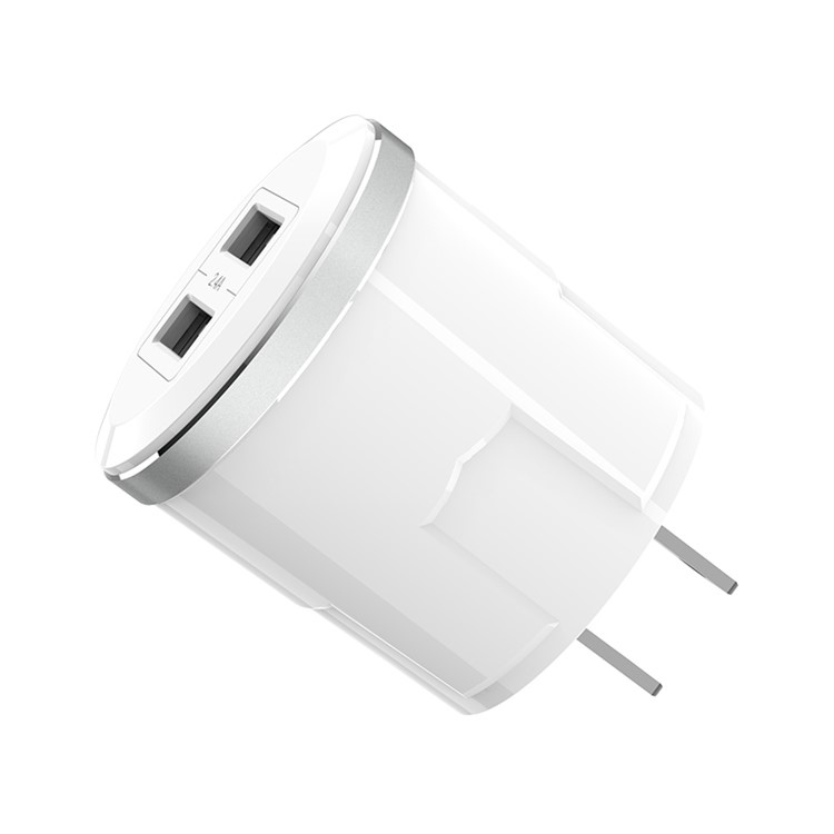 HOCO C38 Thunder Power Dual Port USB Wall Charger Adapter - US Plug-5