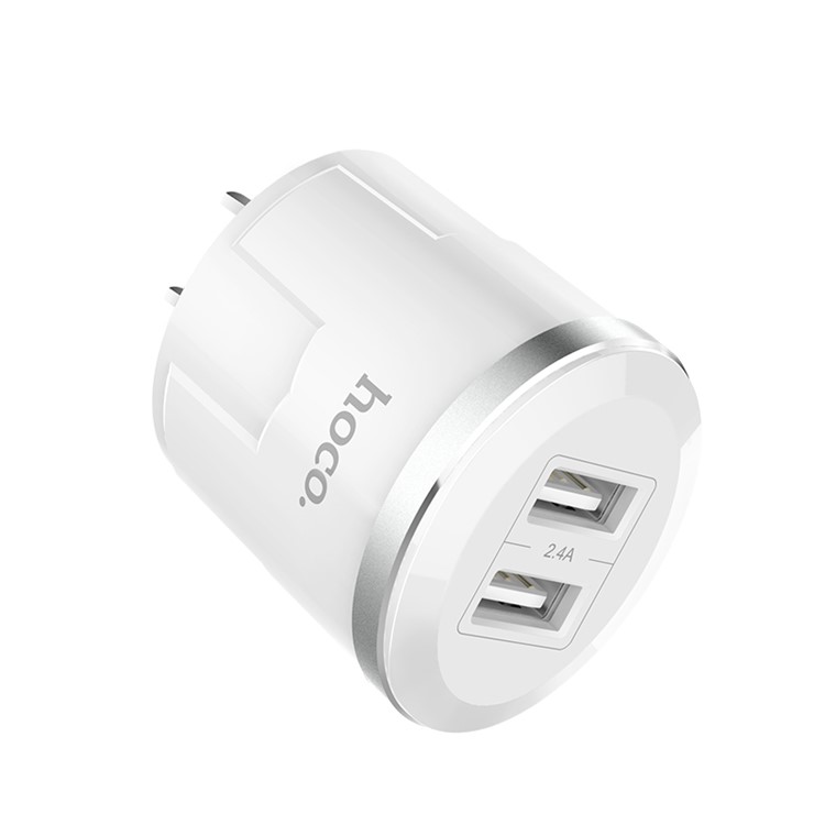 HOCO C38 Thunder Power Dual Port USB Wall Charger Adapter - US Plug-7