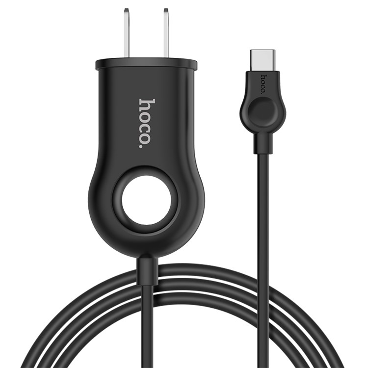 HOCO C44 Plentiful Wall Charger with Type-C Cable (US Plug)-1