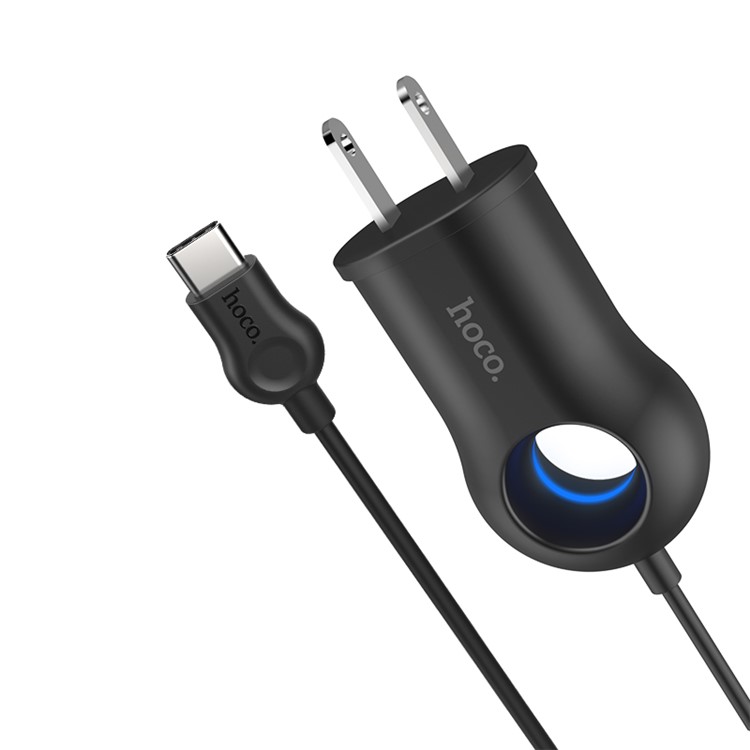 HOCO C44 Plentiful Wall Charger with Type-C Cable (US Plug)-5