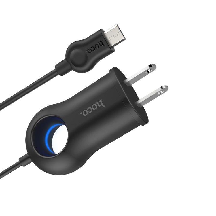 HOCO C44 Plentiful Wall Charger with Micro USB Cable (US Plug)-4