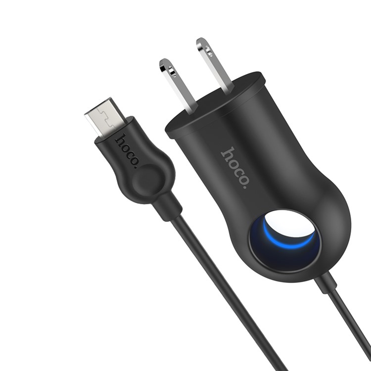 HOCO C44 Plentiful Wall Charger with Micro USB Cable (US Plug)-5