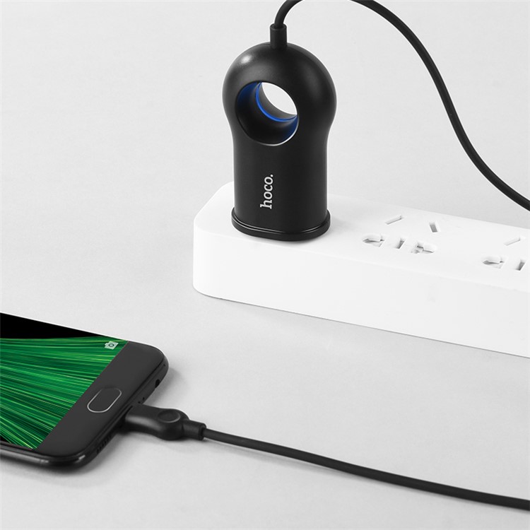 HOCO C44 Plentiful Wall Charger with Micro USB Cable (US Plug)-7
