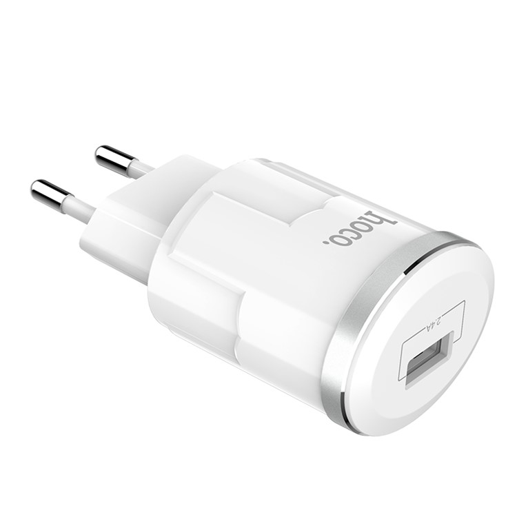 HOCO C37A Thunder Power Single Port USB Wall Charger Adapter - EU Plug-1