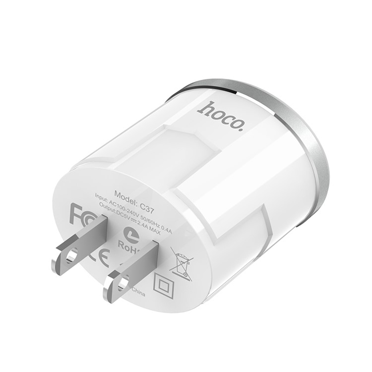 HOCO C37 Thunder Power Single USB Wall Charger - US Plug-3