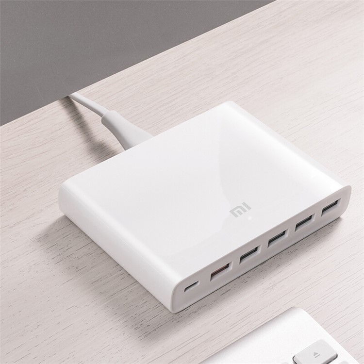Xiaomi CDQ06ZM 5 x USB-A 1 x USB-C 60W QC3.0 Fast Charger - US Plug-1