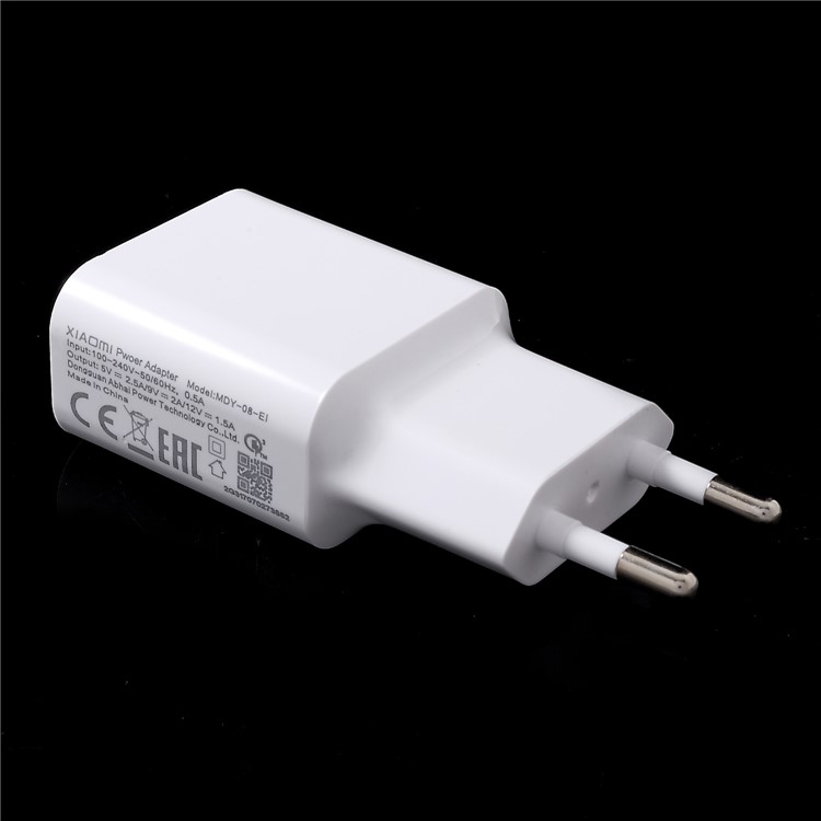 OEM XIAOMI MDY-08-EI Travel Wall Charger Adapter - EU Plug / White-4