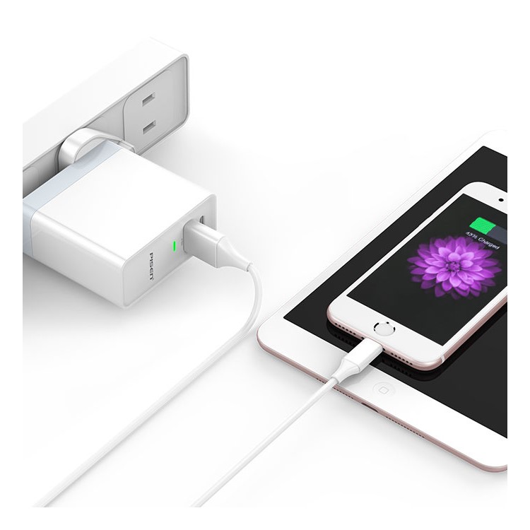 PISEN 34W USB + Type-C Wall Charger with US UK EU Plugs for iPhone iPad Samsung HTC Sony etc.-9