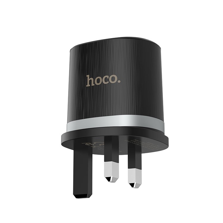 HOCO C46 Luster Power Dual USB Ports Wall Charger - UK Plug-2