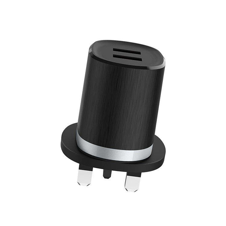 HOCO C46 Luster Power Dual USB Ports Wall Charger - UK Plug-5