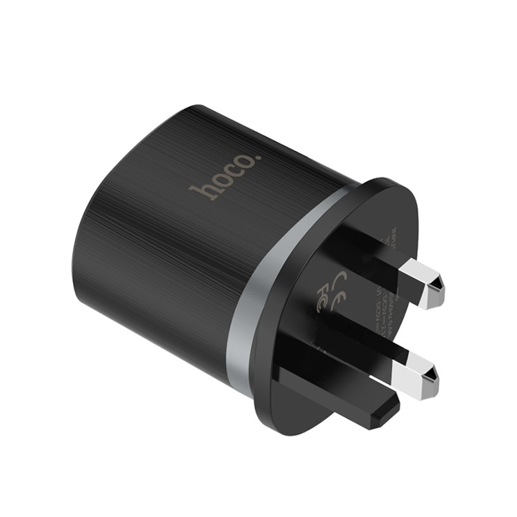HOCO C46 Luster Power Dual USB Ports Wall Charger - UK Plug-6