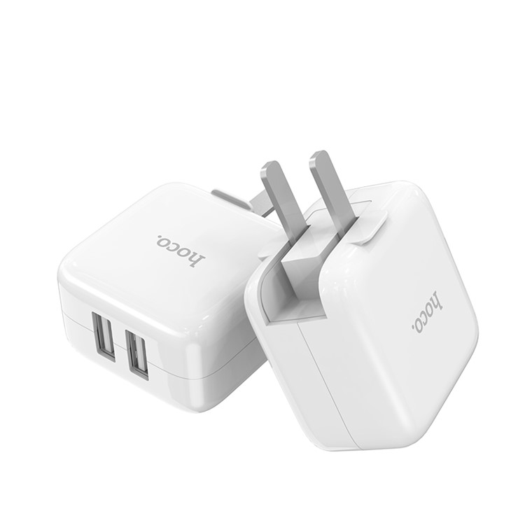 HOCO C54 Bravery Dual USB Port Charger Adapter 5V/2.1A - CN Standard Plug-6