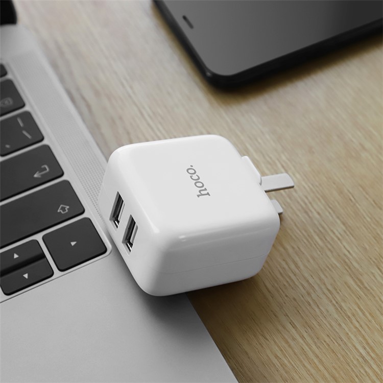 HOCO C54 Bravery Dual USB Port Charger Adapter 5V/2.1A - CN Standard Plug-7