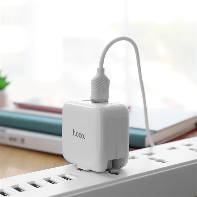 HOCO C54 Bravery Dual USB Port Charger Adapter 5V/2.1A - CN Standard Plug-9