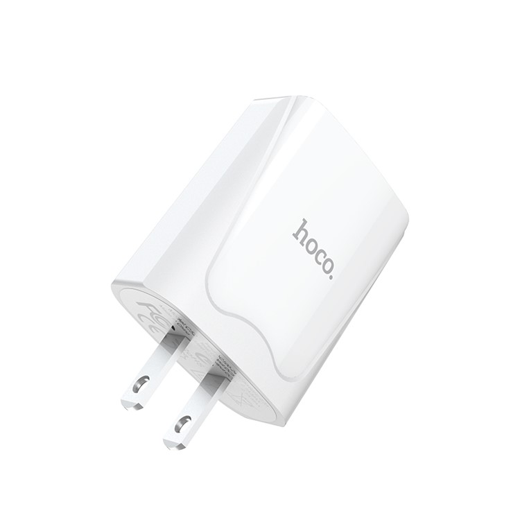 HOCO C54 Autorität Power 5 V / 2.1A Dual USB Port Ladegerät Für Iphone Samsung Huawei Etc. - Weiß / US-Stecker-3