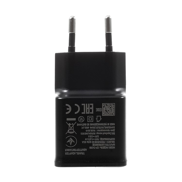 OEM EP-TA200 Adaptive Fast Charging Travel Charger Adapter for Samsung Galaxy S10 / S10 Plus - EU Plug / Black-4