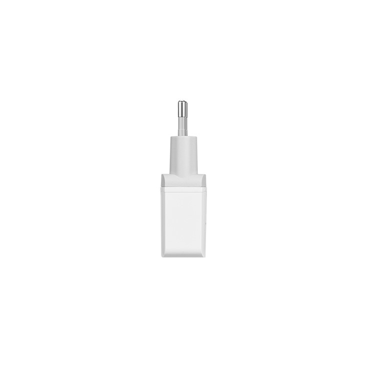 Adaptador de Teléfono HOCO C22A 2.4A Single USB Wall Superior Charger eu Plug - Blanco-2