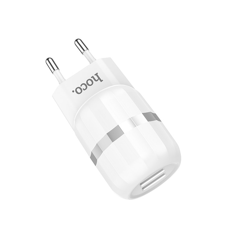 HOCO C41A Wisdom Double Ports USB Wall Charger for Smart Phone Tablet, etc- EU Plug-4