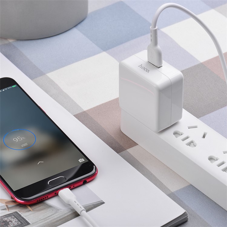 HOCO C66 Surpass Flash USB Wall Charger - US Plug-9