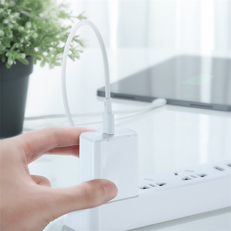 BENKS PA3 Single USB 30W Charger Plug Fast Charging for Mobile Phones - US Plug/White-3