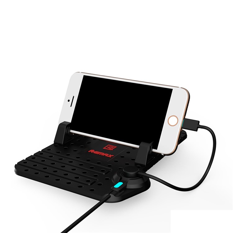 REMAX Car Mount Charging Stand for iPhone Samsung etc Smartphones - Black-3