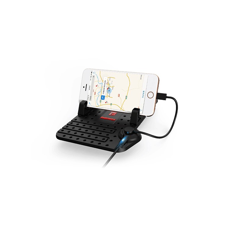 REMAX Car Mount Charging Stand for iPhone Samsung etc Smartphones - Black-5