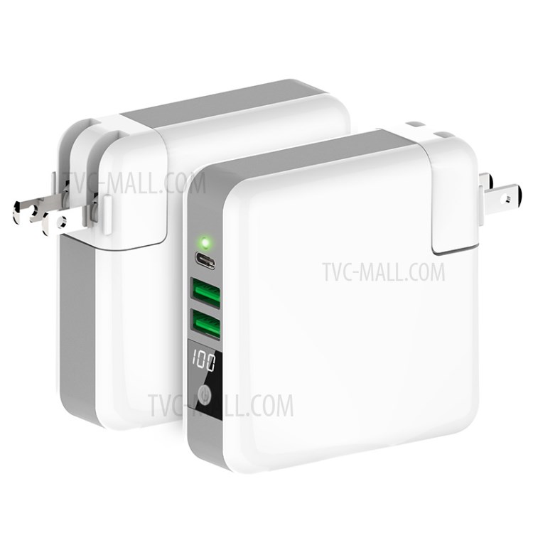 Enchufe Reemplazable 4-en-1 Inalámbrico Global Del Recorrido Del Cargador De Carga Qi Multifunción 6700mah Banco Superpotencia-4