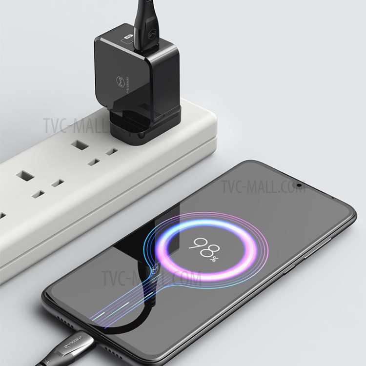 MCDODO CH-693 MDD TC-035PQ30 (QC+PD) 30W Thunder Series Fast Charger UK Plug - Black-5